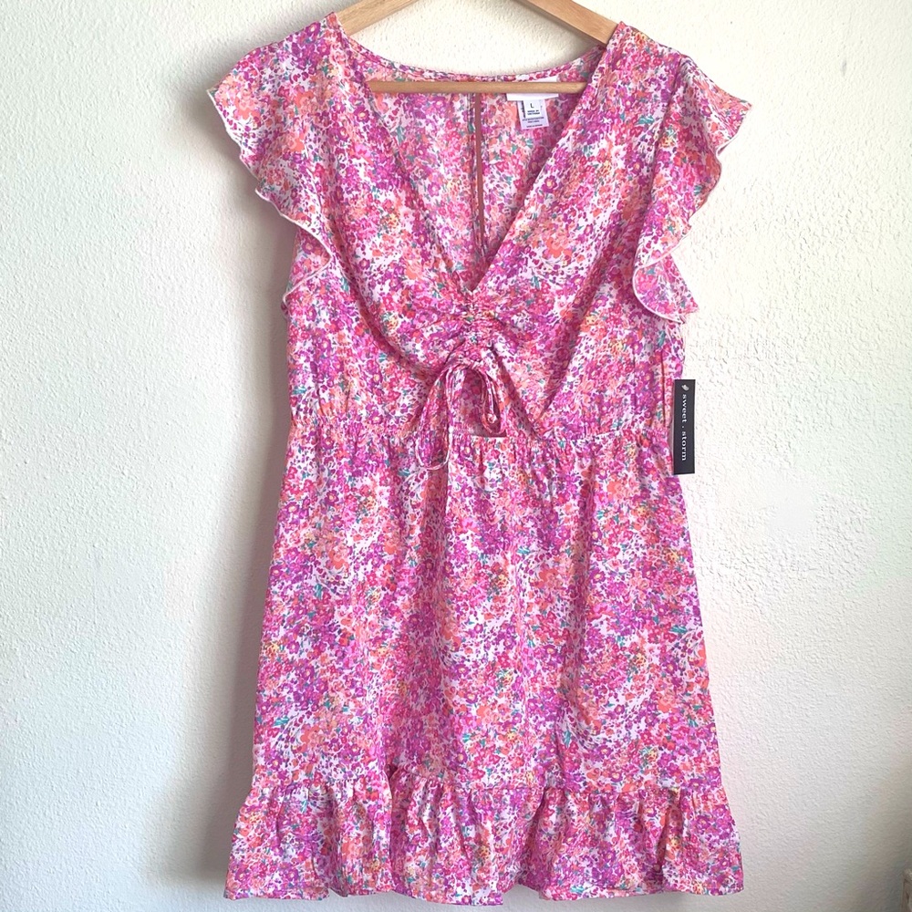 Sweet Storm- Juniors Floral Dress NWT